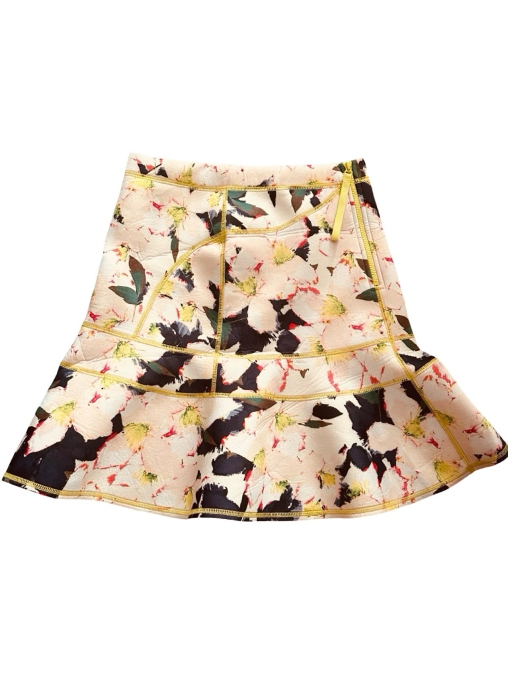 J.Crew Women's A-Line Flare Skirt Size 00 Multicolor Floral Unlined